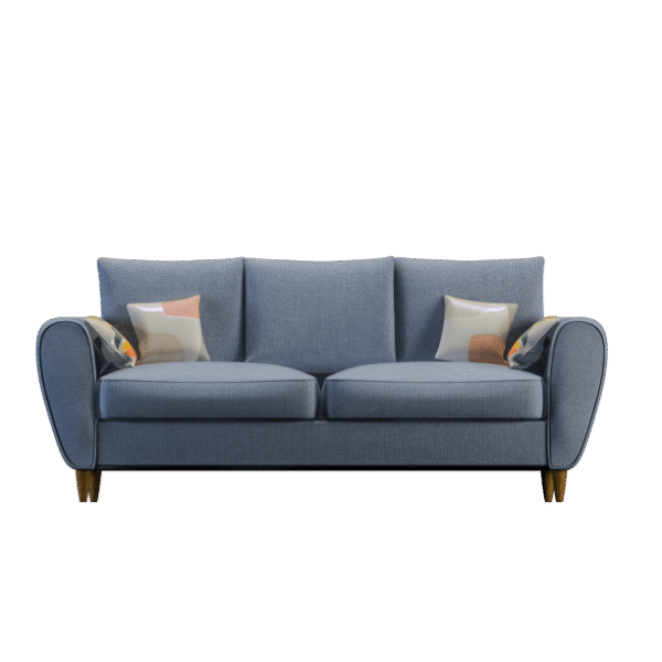 Navy blue low sofa for relaxation
