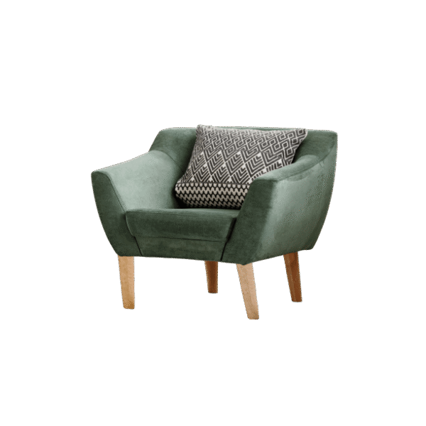 Single chair with cushion included