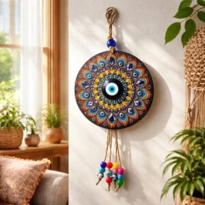Colgante Ojo Turco Mandala Multicolor Amuleto Decorativo