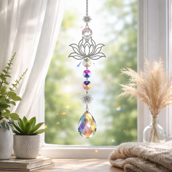 Atrapasol Flor de Loto -arco iris