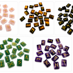 Runas Nórdicas de Piedra Natural – Set Esotérico de Protección y Sabiduría Ancestral
