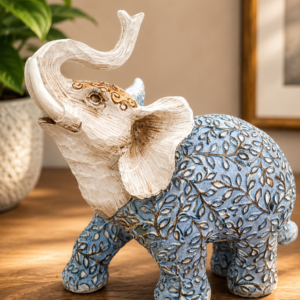 elefante decorativo feng shui azul