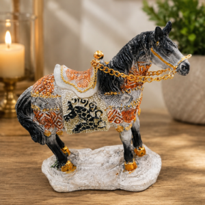 caballo decorativo estilo vintage elegante