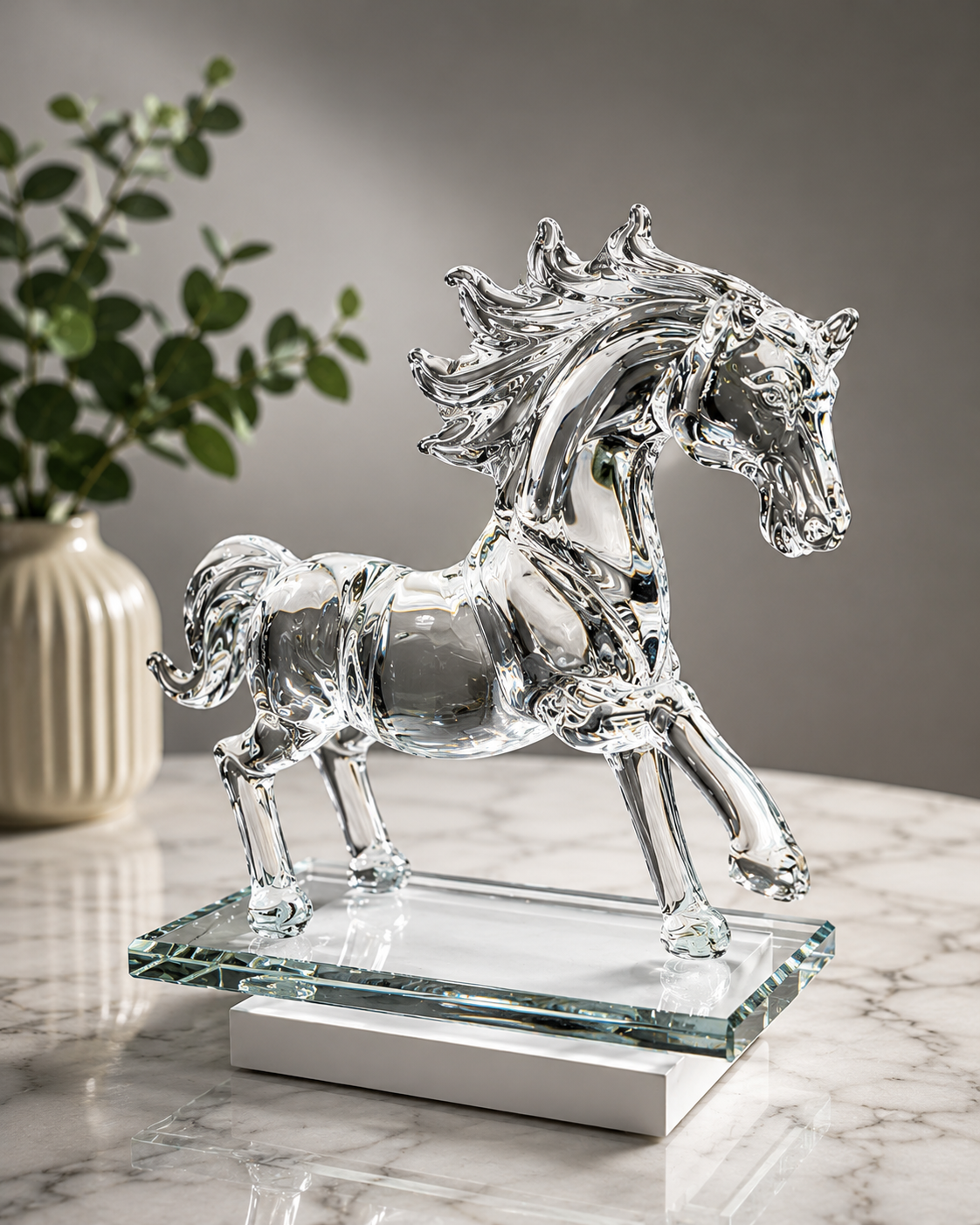 caballo de cristal decorativo caballo de cristal decorativo
